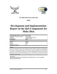 Development and Implementation Report on the QoS Components ...