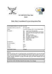 Moby Dick Consolidated System Integration Plan