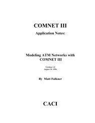 COMNET III CACI