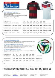 Sport Böckmann Katalog 2015 Sport Böckmann Katalog 2015