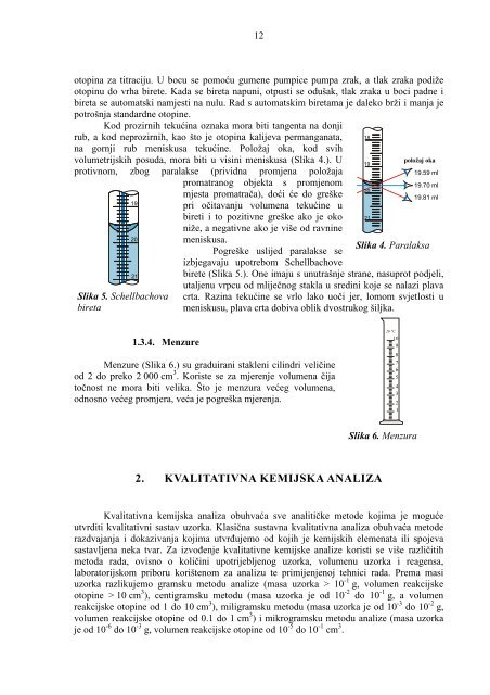 KEMIJA I. - Analitika - Kemijsko-tehnoloÅ¡ki fakultet