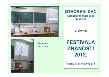 FESTIVALA ZNANOSTI 2012.