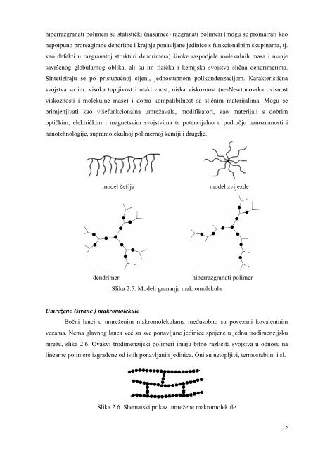 STRUKTURA I SVOJSTVA POLIMERA - Kemijsko-tehnoloÅ¡ki fakultet