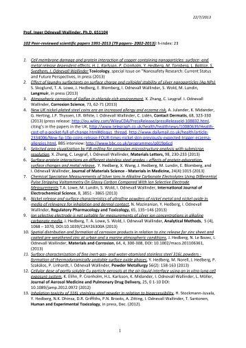 Publications (pdf 268 kB) - KTH
