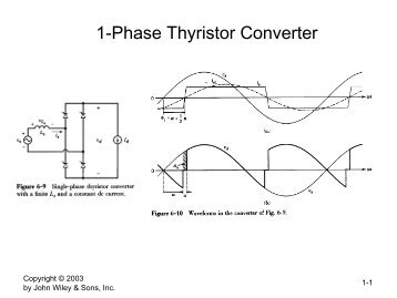 1-Phase Thyristor Converter - KTH