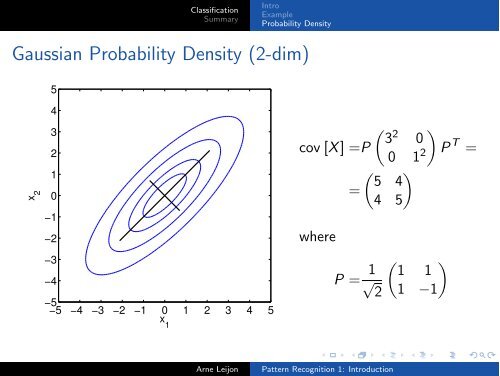 Pattern Recognition 1: Introduction - KTH