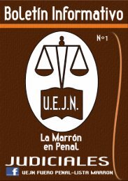 Boletín LA MARRÓN EN PENAL Nº1