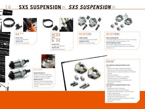 sxs engine parts - KTM