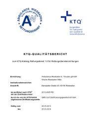 KTQ-QUALITÃ„TSBERICHT