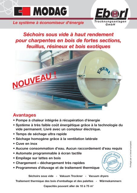 Brochure PDF Séchoirs sous vide à économiseur d