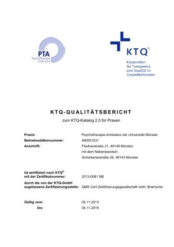 KTQ-QUALITÄTSBERICHT