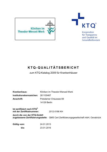 KTQ-QUALITÄTSBERICHT