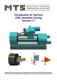 Introduction to TopTurn CNC simulator turning Version 7.1