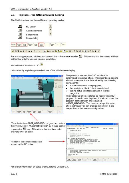 Introduction to TopTurn CNC simulator turning Version 7.1