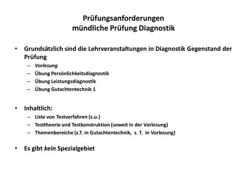 MÃ¼ndliche PrÃ¼fung Diagnostik