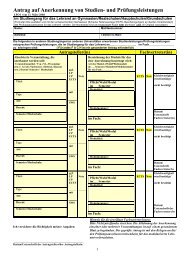 Antrag auf Anerkennung von Studien- und PrÃ¼fungsleistungen