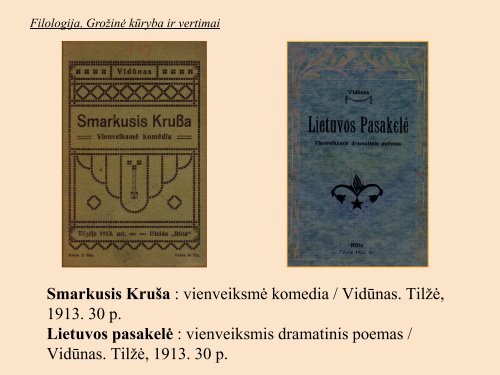 VydÅ«no kÅ«rybinis palikimas: KU bibliotekos RetÅ³ spaudiniÅ³ skyriuje