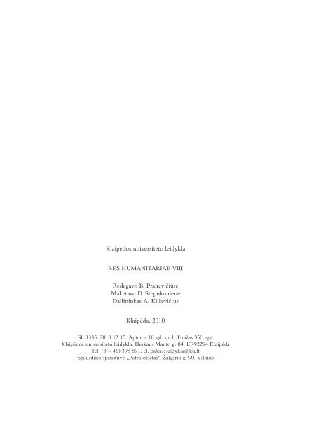 visatekstis dokumentas (pdf) - KlaipÄdos universitetas