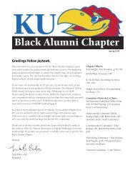 Greetings Fellow Jayhawk, - KU Alumni Association