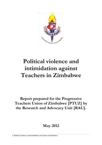 Political violence and intimidation against Teachers in Zimbabwe