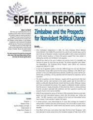 Zimbabwe and the Prospects for Nonviolent Political Change