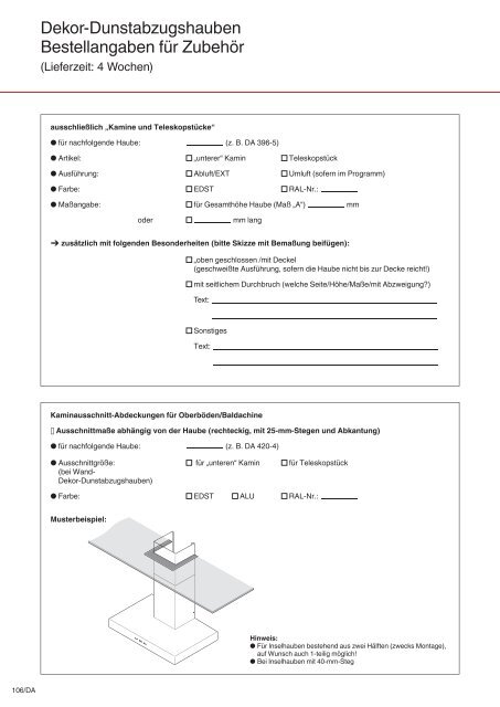 Dunstabzugshauben - Küchen Kolbe GmbH