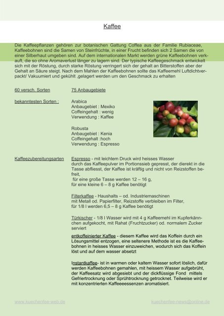 Kaffee Und Kakao Kuechenfee Web De