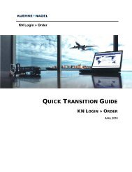 KN Login Order-Quick Transition Guide DEBRE