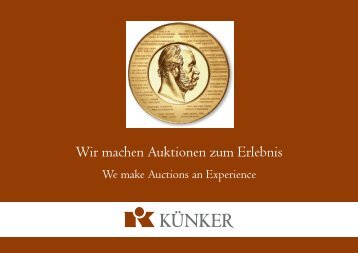 Wir machen Auktionen zum Erlebnis - Fritz Rudolf Künker