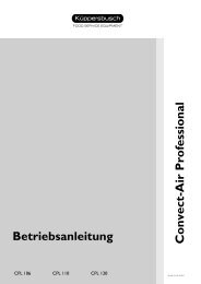 Download: Bedienungsanleitung Stand - Küppersbusch