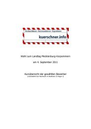 Gewählte Bewerber Mecklenburg-Vorpommern - kuerschner.info