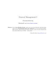 General Management 1 - Mitschriften von Klaas Ole KÃ¼rtz