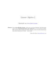 Lineare Algebra 2 - Mitschriften von Klaas Ole KÃ¼rtz