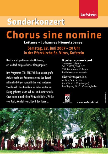 Chorus sine nomine - Kufstein