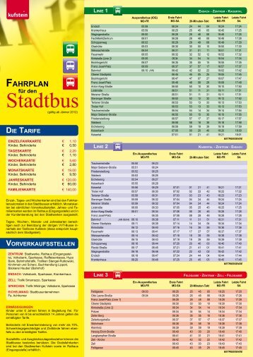 Fahrplan für den Kufsteiner Stadtbus (463KB)