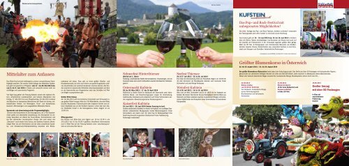 Veranstaltungen - Ferienland Kufstein