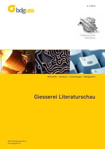 Giesserei Literaturschau - Bundesverband der Deutschen GieÃŸerei ...