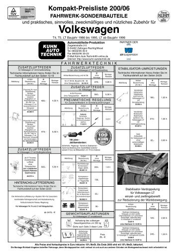 FAHRWERK-SONDERBAUTEILE und praktisches, sinnvolles ...