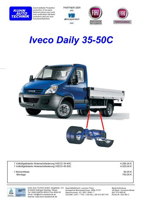 Iveco Daily 35-50C - Kuhn Auto Technik GmbH