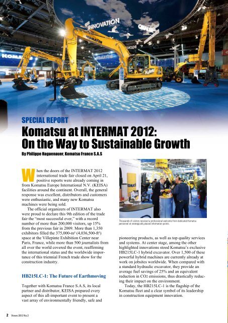 Komatsu VIEWS - Komatsu America Corp.