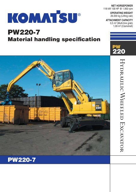 PW220-7MH ( 2698897 K) - komatsu europe
