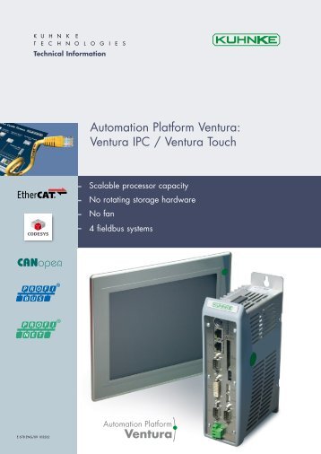 Automation Platform Ventura: Ventura IPC / Ventura Touch - Kuhnke