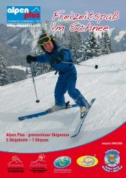 grenzenloser Skigenuss 5 Skigebiete - Alpen Plus
