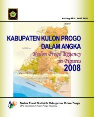 Kabupaten Kulon Progo Dalam Angka 2008 - Pemerintah ...
