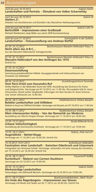 PortrÃ¤ts Reports - kultur-kalender.info