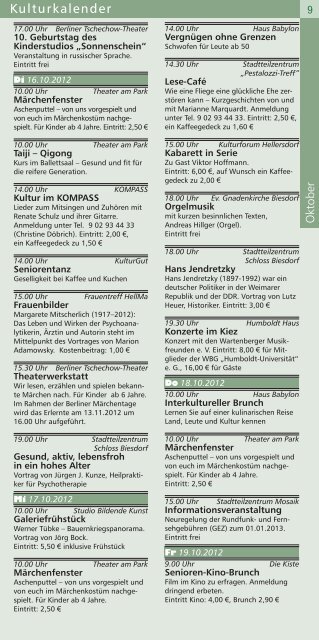 PortrÃ¤ts Reports - kultur-kalender.info