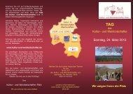 Sonntag, 24. MÃ¤rz 2013 - Kultur- und Weinbotschafter