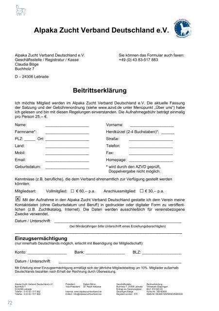 Download (pdf 5,4 MB) - Alpaka Zucht Verband Deutschland eV