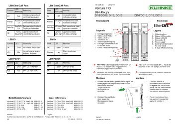 10100848 Beiblatt Ventura FIO DI16DO16 - Kuhnke