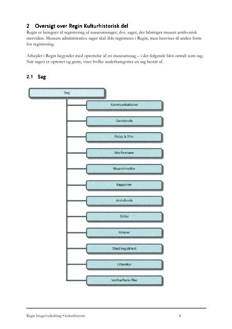 Regin-kulturhistorie brugervejledning â januar 2012 - Kulturstyrelsen